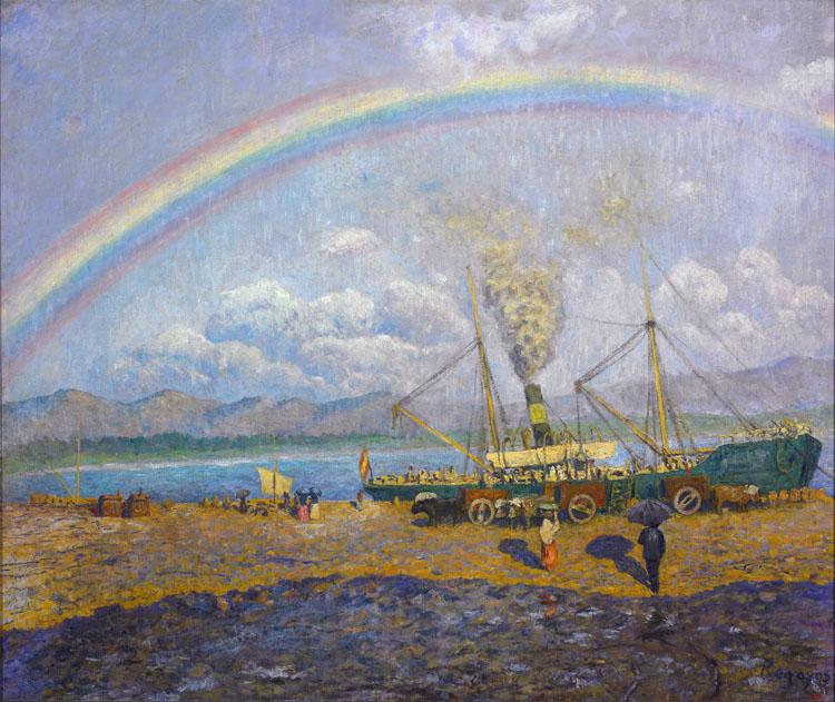 Dario de Regoyos The Rainbow (nn02) oil painting picture